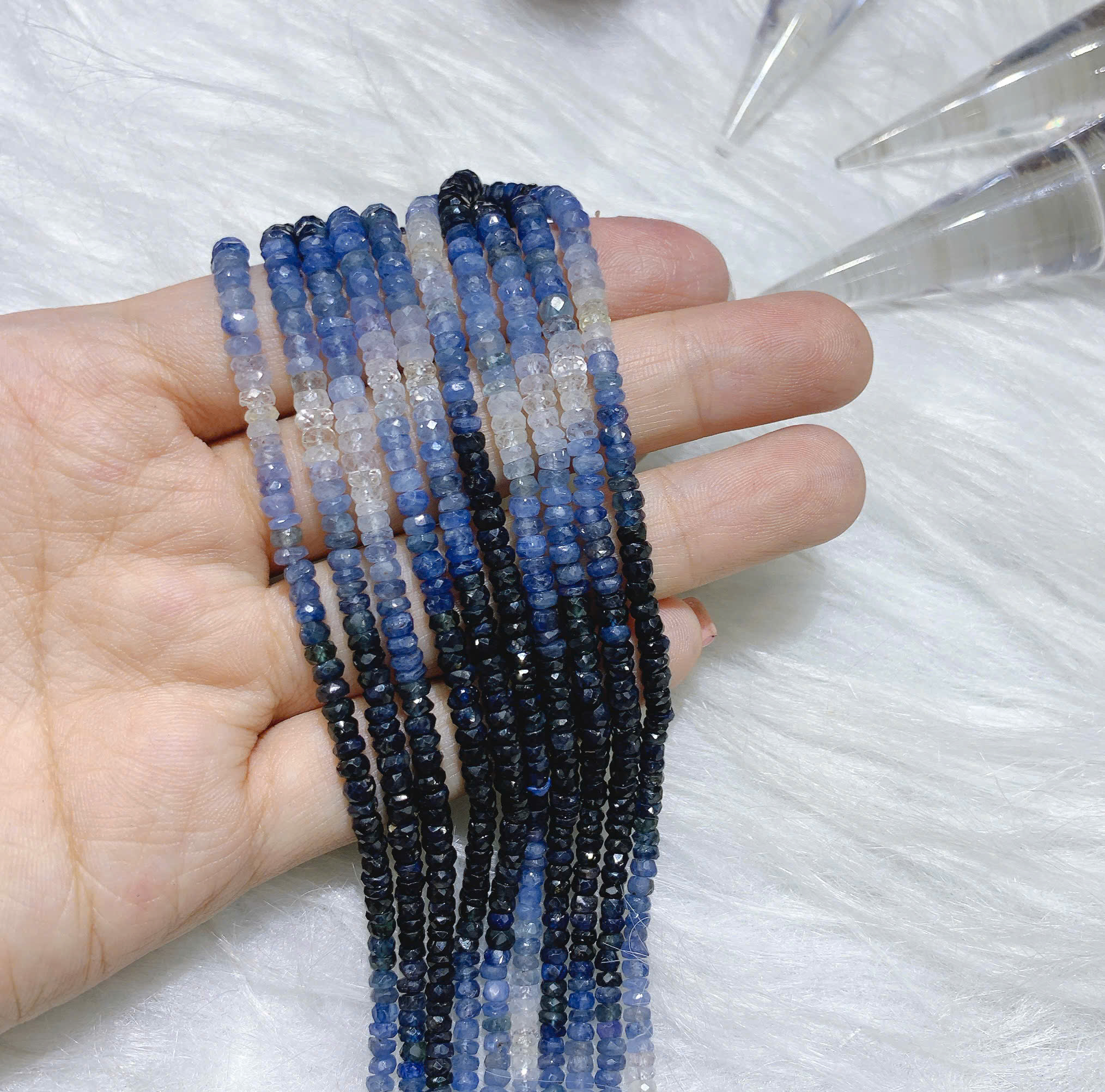 Vòng Chuỗi Sapphire Hạt Bầu